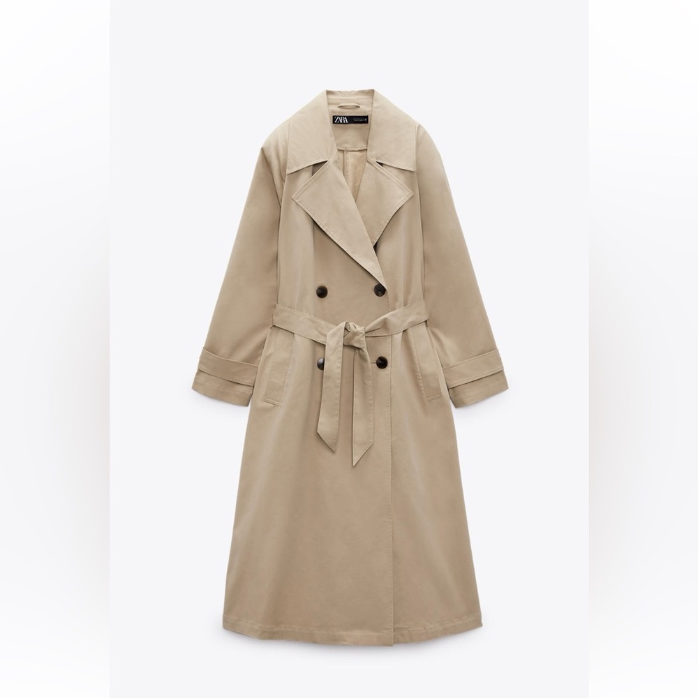 Zara women’s belted trench - size S